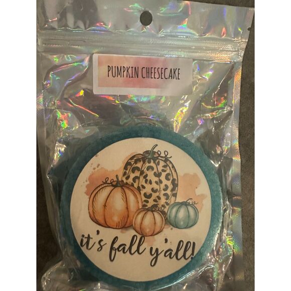 It's Fall Y'all Pumpkin Cheesecake Pumpkins Car Freshie - Picture 1 of 1
